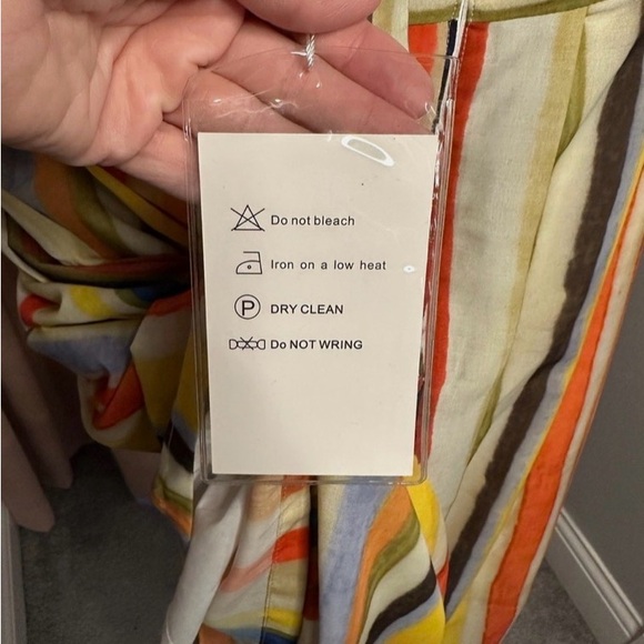 Mr Water Striped Puff Sleeve Dress Colorful - Picture 4 of 8